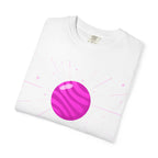 Black Friday ruled by Venus T-shirt by Printify featuring celestial design with Venus symbol and bold text on front.