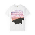 White Printify T-Shirt with "Love is like the wind, you can't see it but you can feel it" quote printed on front.