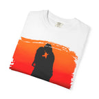 Black printed t-shirt from Printify featuring the quote "When love is not madness it is not love" in stylish font.