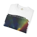 Black t-shirt with the quote "The heart has its reasons which reason knows not" printed in white, by Printify.