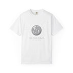 Monday ruled by Moon T-shirt by Printify featuring a celestial moon design on soft, comfortable fabric.