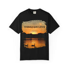 Printed white T-shirt from Printify with the phrase "We love the things we love for what they are" in black text.