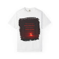 Printify T-Shirt with "Having a broken heart" quote, featuring a distressed heart design on soft fabric.