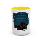 "You don't love somebody because they are perfect" - Mug