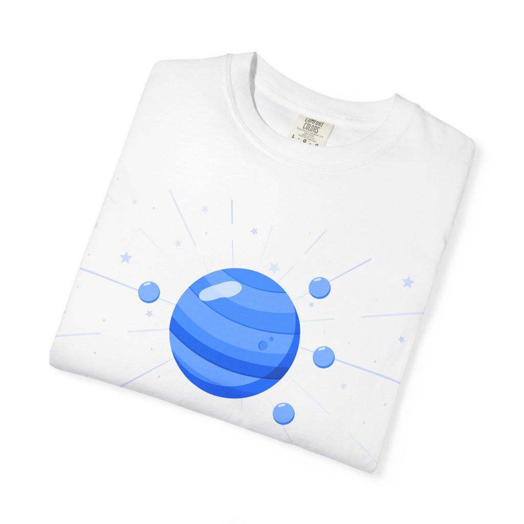 Printify Thursday ruled by Jupiter T-shirt featuring celestial design, comfortable cotton fabric, and vibrant print.